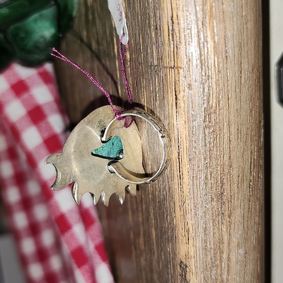 New Sterling silver Malachite ring size 8 - Picture 5 of 8